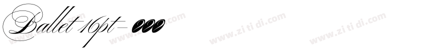 Ballet 16pt字体转换 Ballet 16pt字体转换